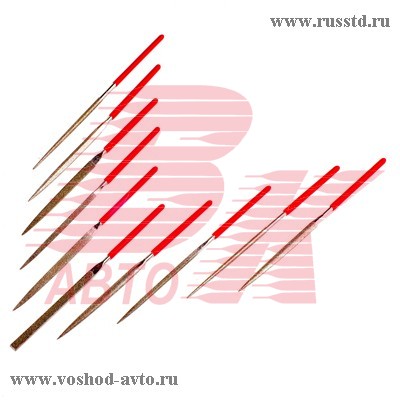 НАБОР НАДФИЛЕЙ АЛМАЗНЫХ 140Х70Х3ММ 10ПР MATRIX 15835 15835