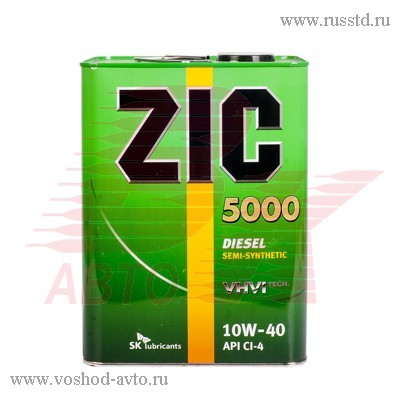 ZIC 5000 10W40 CI-4 МАСЛО МОТ. ДИЗ. ПОЛ.  6 Л 173128