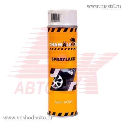 КРАСКА БЕЛАЯ ГЛЯНЦЕВАЯ АЭРОЗОЛЬ 500МЛ CHAMALEON 264146 264146
