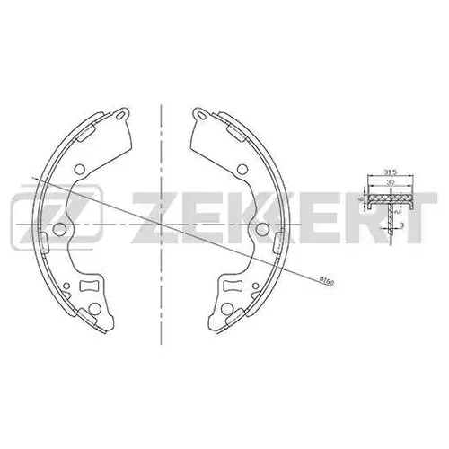 КОЛОДКИ ТОРМ.БАРАБ. KIA MORNING PICANTO I (BA) 04- RE bk4258