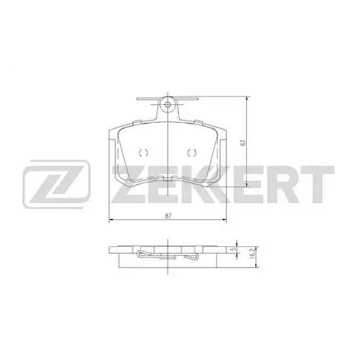 КОЛОДКИ ТОРМ. ДИСК. ЗАД AUDI 80 90 100 200 77- A4 / AVANT I 94- A6 / AVANT I 94- bs1096