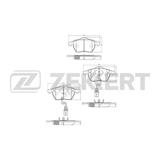 КОЛОДКИ ТОРМ. ДИСК. ПЕРЕД AUDI A4 / AVANT I II III IV A6 I II III / AVANT SKODA SUPERB (3U4) bs1131