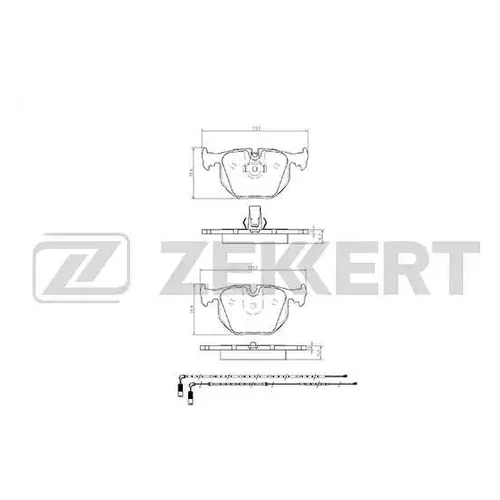 КОЛОДКИ ТОРМ. ДИСК. ЗАД BMW 3 (E46) 00- X3 (E83) 04- X5 (E53) 00- bs1137