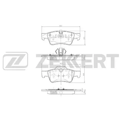 КОЛОДКИ ТОРМОЗНЫЕ ДИСКОВЫЕ ЗАД. MB CL (216) 06- CLS (219) 04- GL (164) 06- GLK (204) 08- ML (164 bs1145