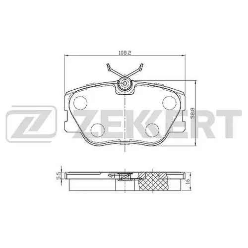 КОЛОДКИ ТОРМ. ДИСК. ПЕРЕД MB E-CLASS (124) 93- bs1148
