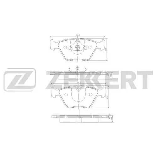 КОЛОДКИ ТОРМ. ДИСК. ПЕРЕД BMW 3 (E36) 94- 3 (E46) 00- 5 (E34) 91- Z3 (E36) 97- bs1210