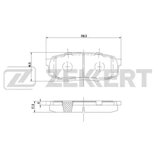 КОЛОДКИ ТОРМ. ДИСК. ЗАД TOYOTA LAND CRUISER 200 08- bs1230