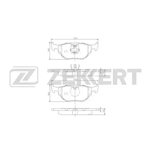 КОЛОДКИ ТОРМ. ДИСК. ЗАД BMW 3 (E36) 93- Z3 (E36) 95- bs1232