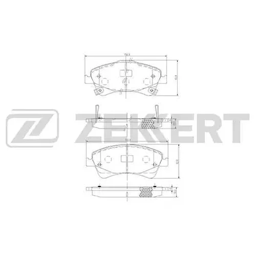 КОЛОДКИ ТОРМ. ДИСК. ПЕРЕД bs1263