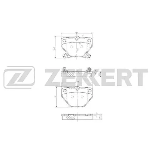 КОЛОДКИ ТОРМ. ДИСК. ЗАД bs1267