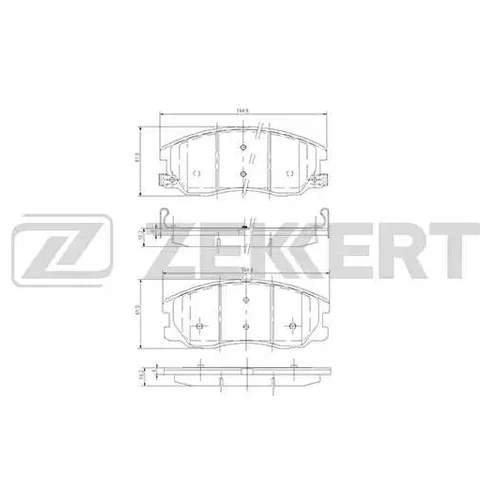 КОЛОДКИ ТОРМ.ДИСК. CHEVROLET CAPTIVA 06- / OPEL ANTARA 06- FR bs1300