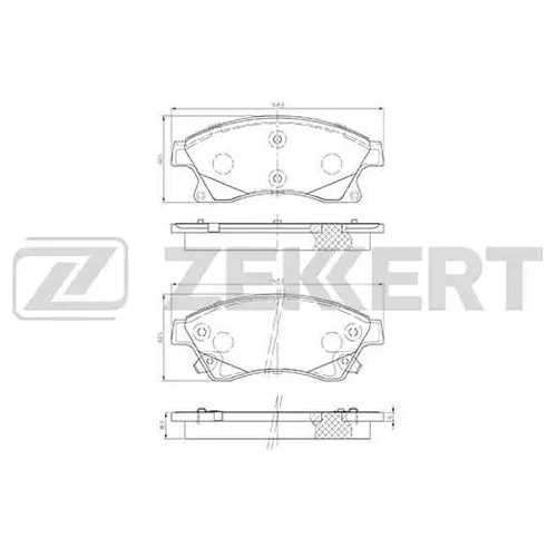 КОЛОДКИ ТОРМ.ДИСК. CHEVROLET AVEO III 11- CRUZE (J300) 09-/ OPEL ASTRA J 09- FR bs1301