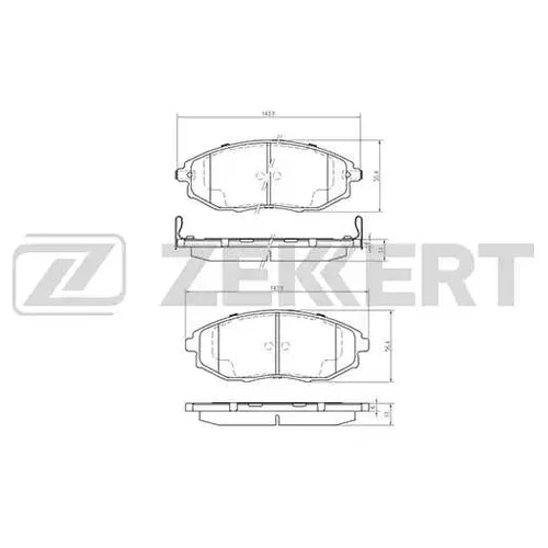 КОЛОДКИ ТОРМ.ДИСК. CHEVROLET EPICA 06-/ DAEWOO MAGNUS 99- TOSCA 05- FR bs1313