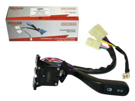 ПЕРЕКЛЮЧАТЕЛЬ ПОВОРОТОВ И СВЕТА 3302,2217 НОВ ОБР ZOMMER 3302-3709100